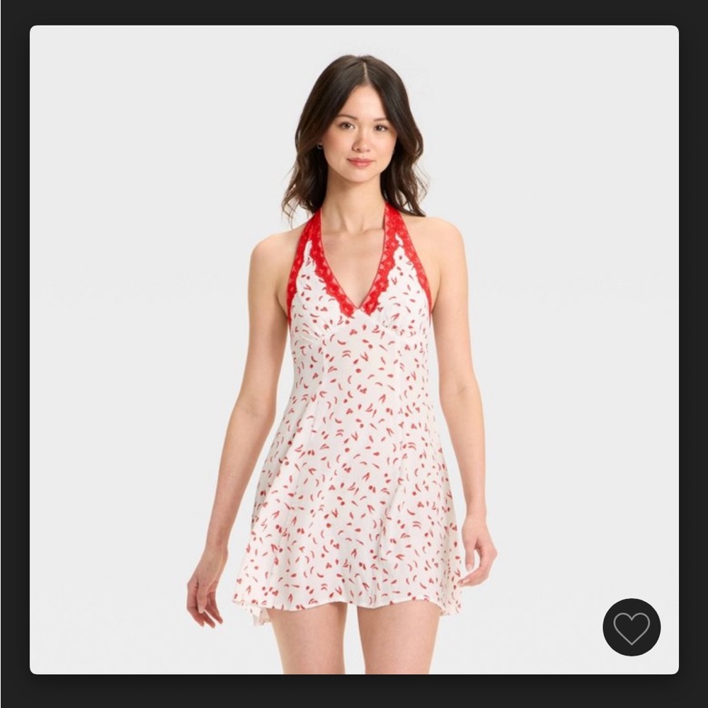 Wild Fable Red and White Mini Dress